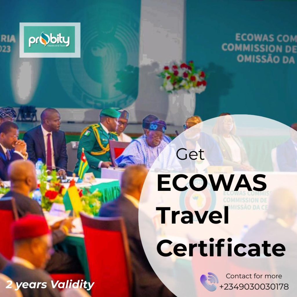 ECOWAS travel certificate 2026 – travel document